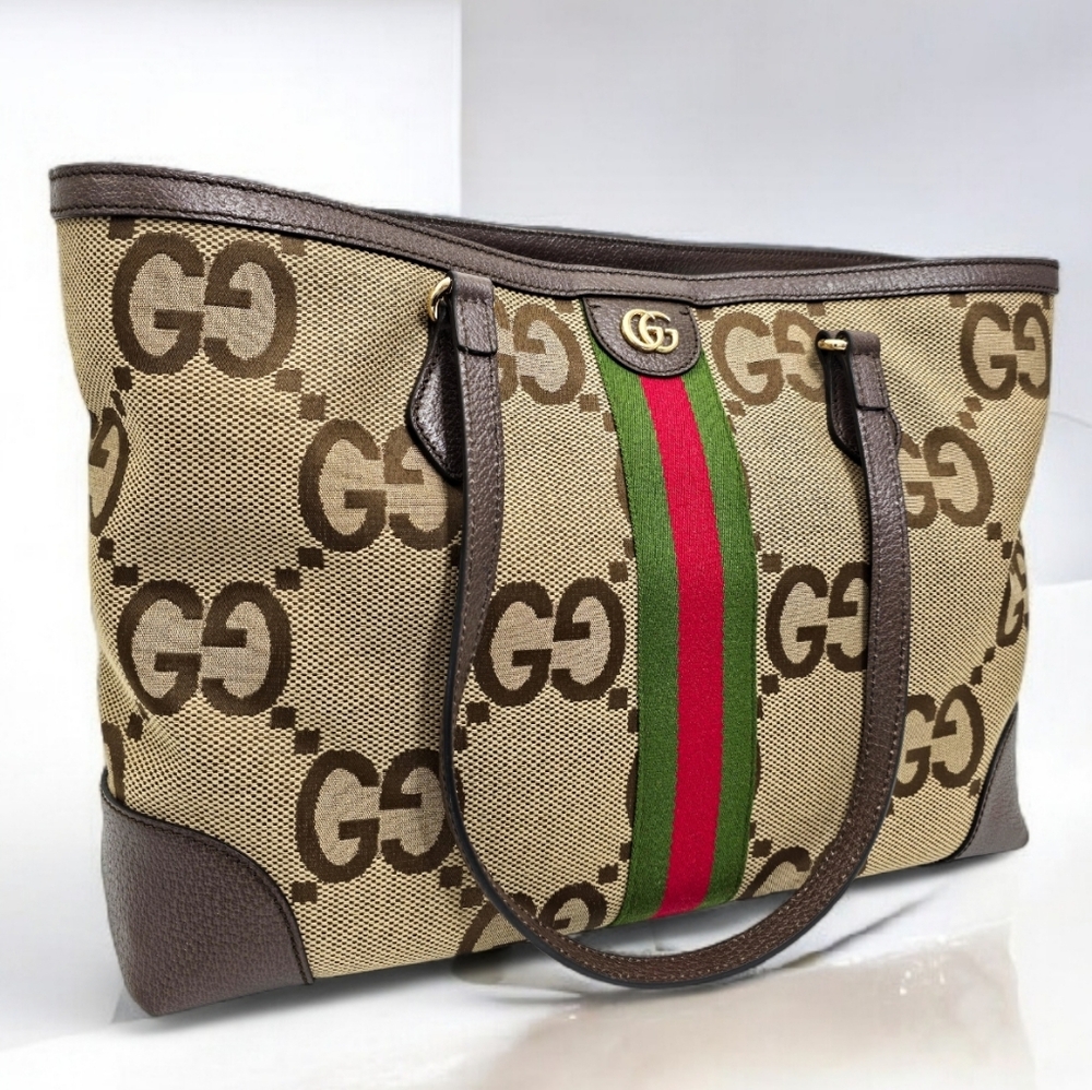 ✨️Authentic Gucci Medium Jumbo GG Tote Shoulder Bag - Picture 4 of 16